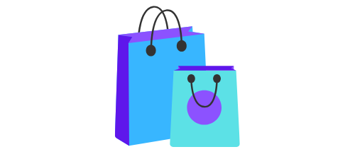 Logo shopping décor